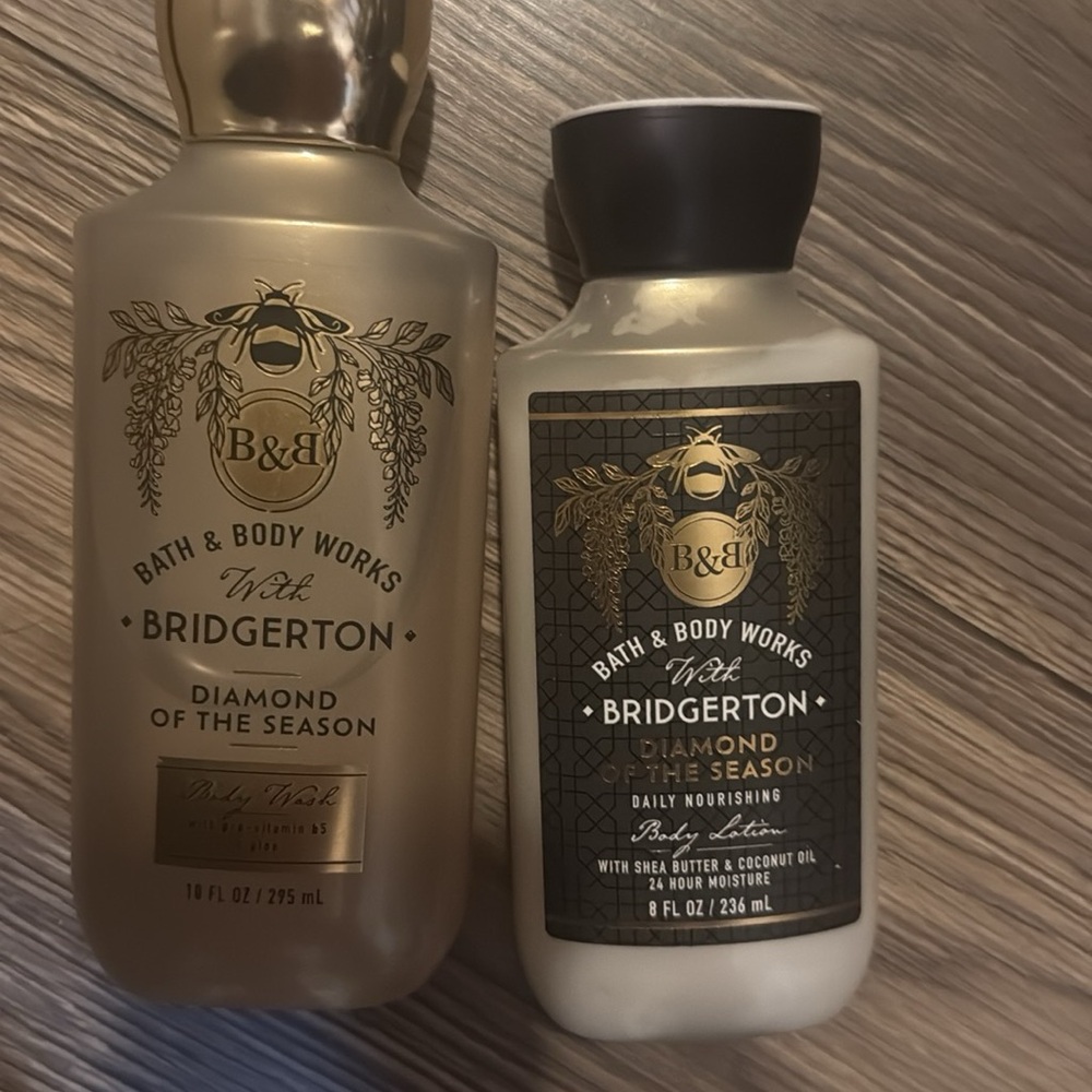 Bath & Body Works Bridgerton Body Wash Set - Gold & Cream